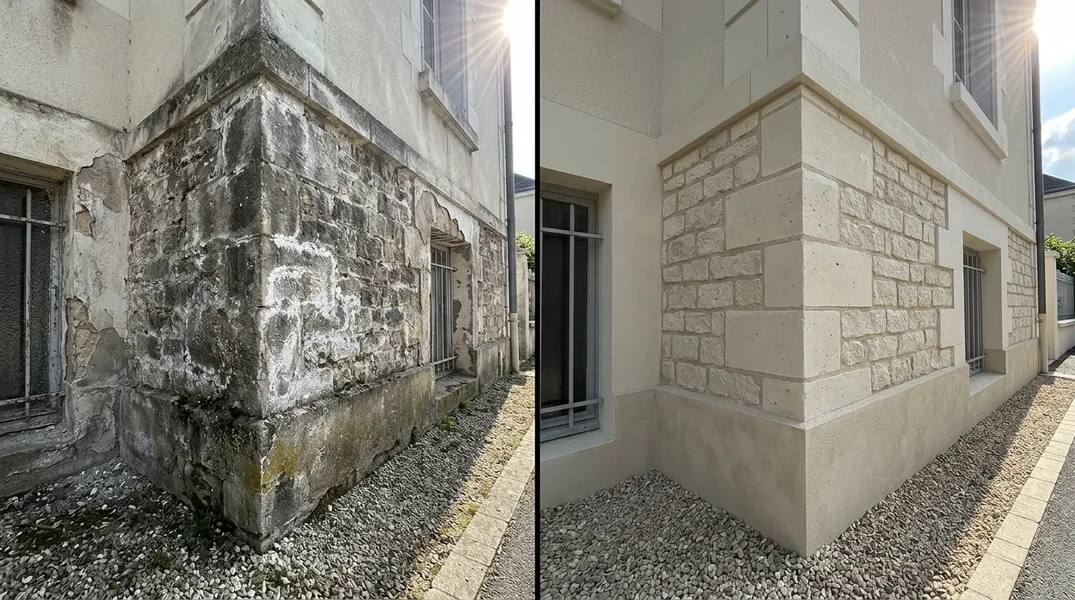 Résultat ravalement de façade à Tours — Ravalement Tours